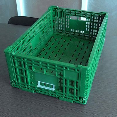 کیفیت جعبه تاشو پلاستیکی قابل حمل سوپرمارکت برای سبزیجات میوه کارخانه